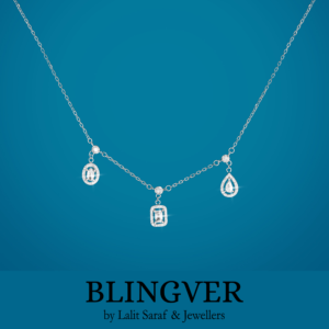 Blingver Solitaire Charm Necklace