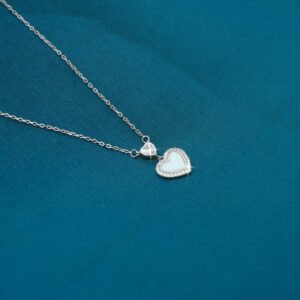 Silver Double Heart Pendant