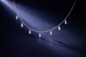 Starlit Drop Chain Necklace