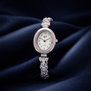 Crystal Aura Silver Watch