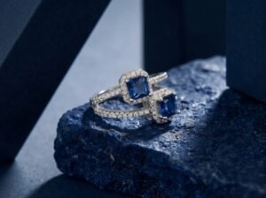 Royal Sapphire Duo Ring