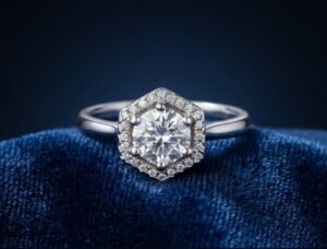 Celestial Hexa Halo Ring