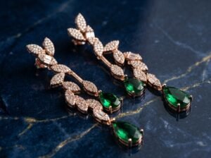 Emerald Drop Earrings