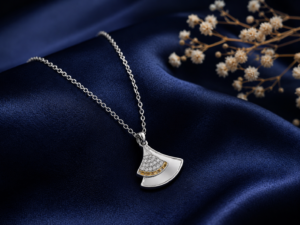 Radiant Fan Pendant Necklace